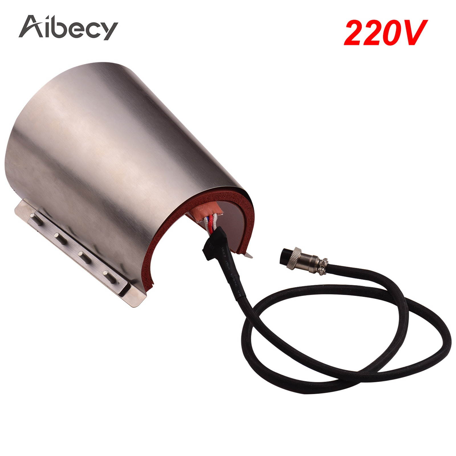 Aibecy Conical Mug Cup Press Heating Transfer Attachment Silica Gel 17oz 220V for Heat Press Machine Transfer Sublimation