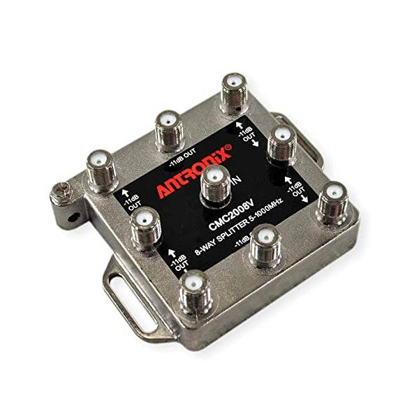 Antronix High Performance 8-Way Cable TV Splitter CMC2008U OTA Coaxial 5-1002M