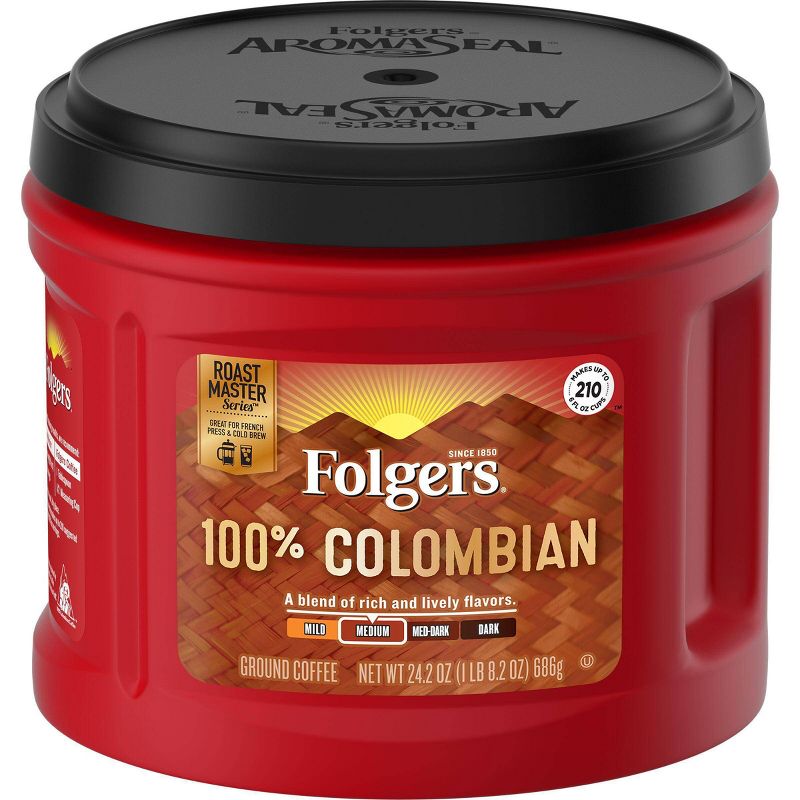 Folgers Colombian Medium Roast Ground Coffee - 24.2oz
