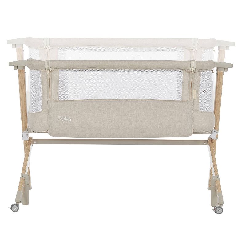 Evolur Stellar Bed-side Sleeper and Bassinet - Beige