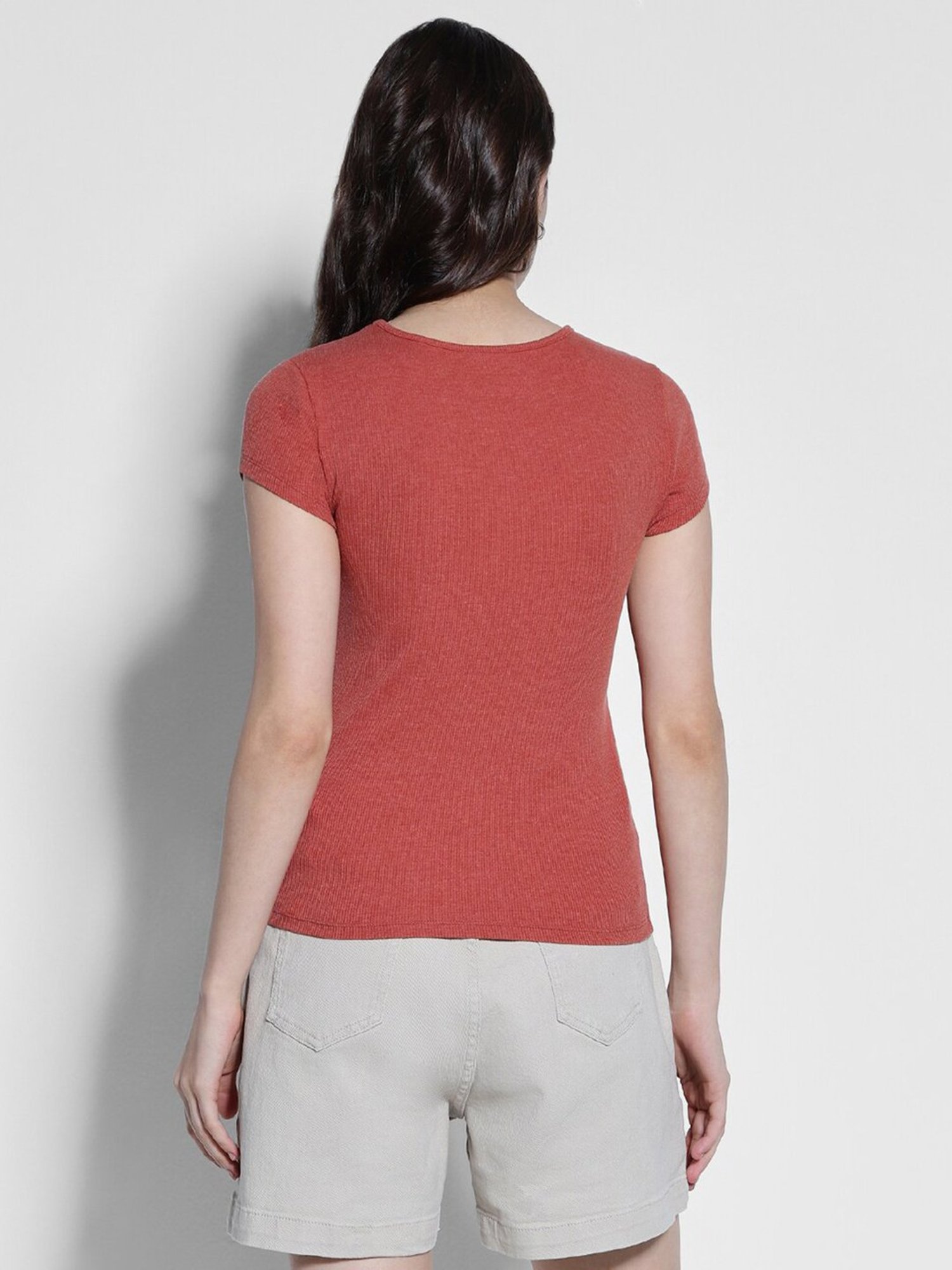 American Eagle Outfitters Red Slim Fit T-Shirt