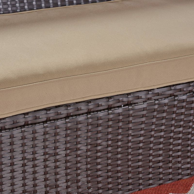 St. Lucia Wicker Sofa - Brown/Tan - Christopher Knight Home