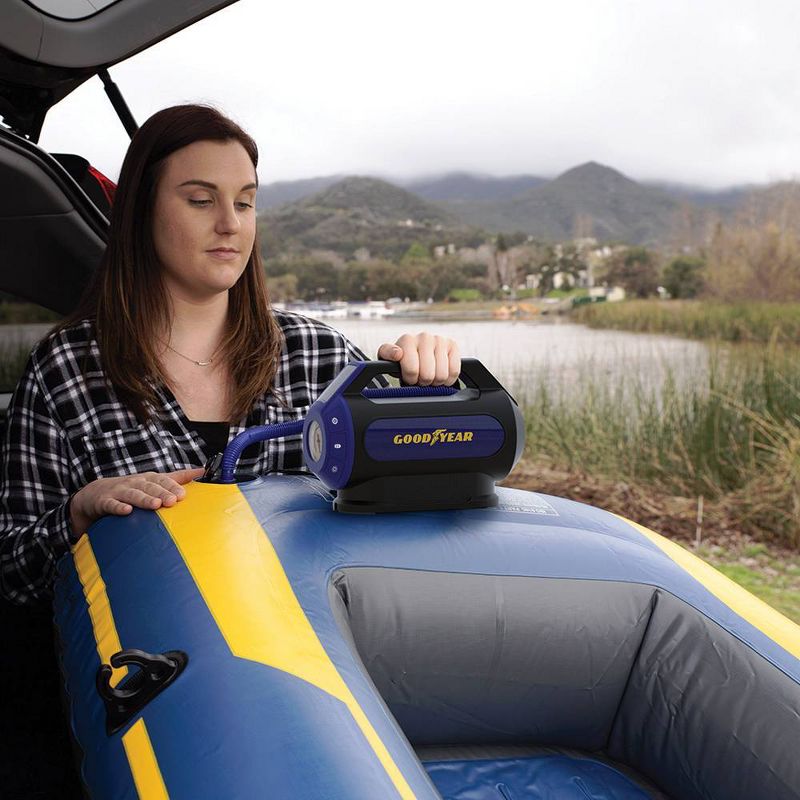 Goodyear Dual Flow 6min Flat to Full Tire Inflator and Air Compressor