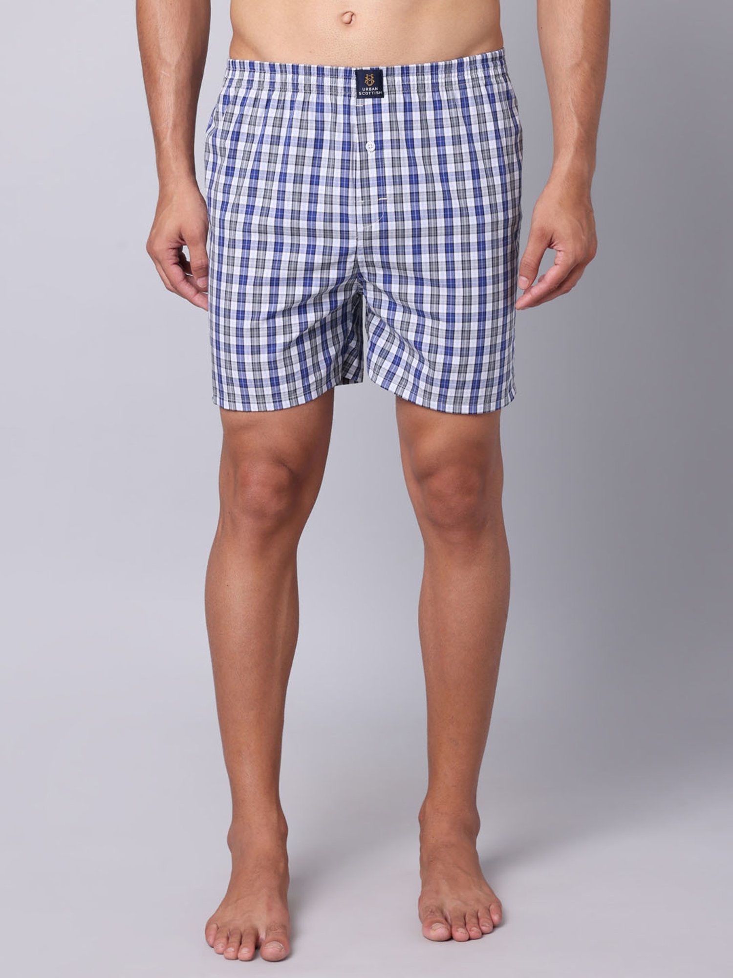 Urban Scottish Multi Cotton Regular fit Print Boxers -Pack of 5