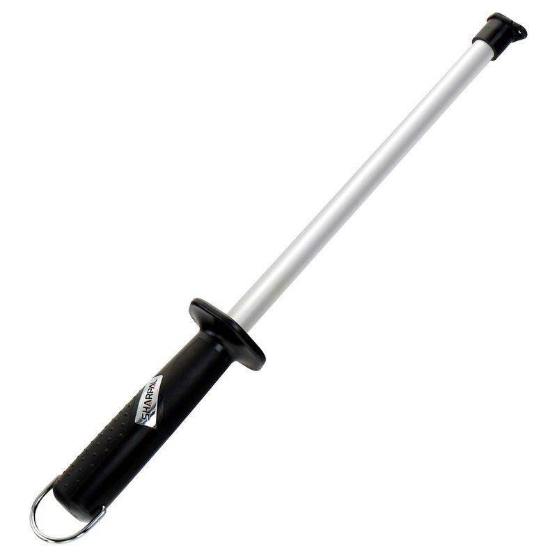 Messermeister 12 Inch Ceramic Rod Sharpening Steel for Home Kitchen Knife and Blade Honing Alignment