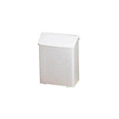 RMC 25125200, Sanitary Napkin Disposal Receptable, 10.6" Height x 8.9" Width x 4.6" Depth - Plastic &ndash; White, 1 Each