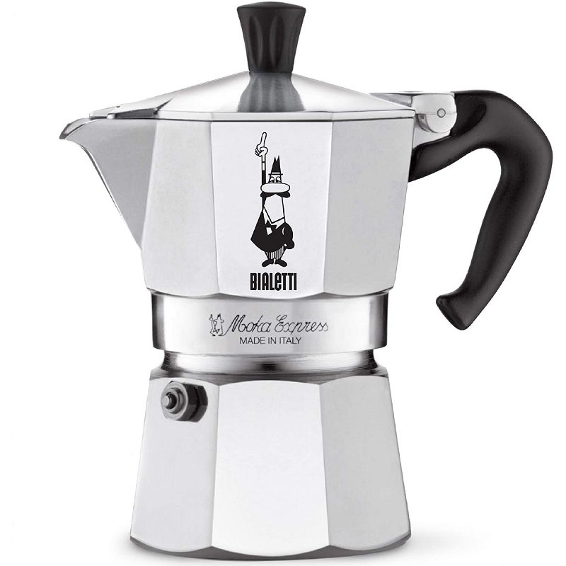 Bialetti 3 Cup Moka Stovetop Espresso Maker - Silver