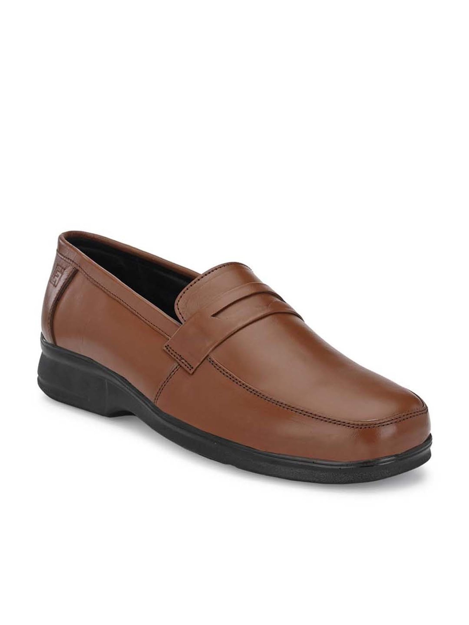 Eego Italy Men's Brown Formal Loafers