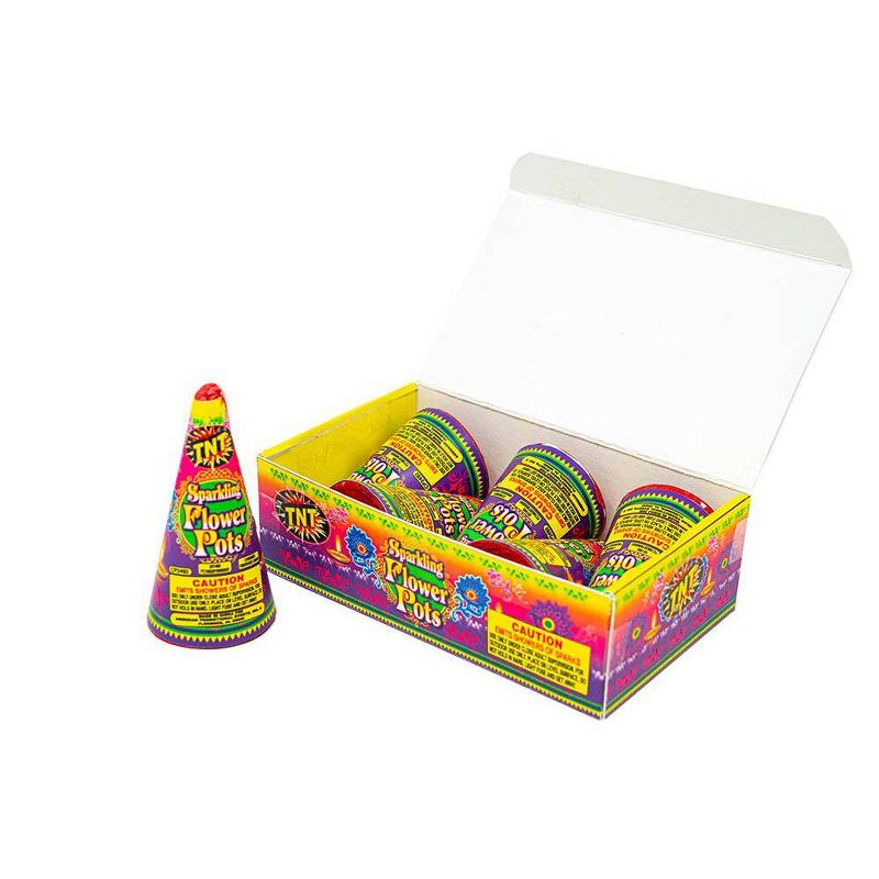 TNT Fireworks FLOWER POT FOUNTAIN Fireworks Multipacks