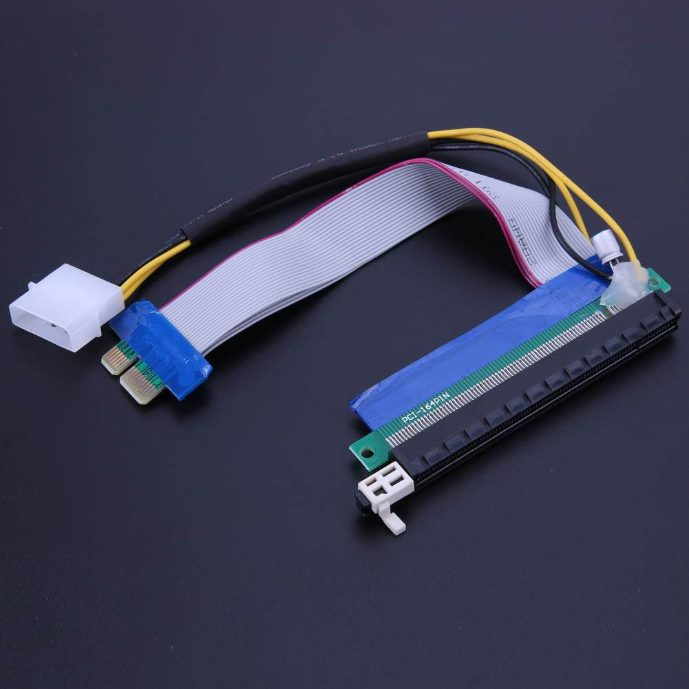 Upgraded extender cable PCI-E 1X 16X Flexible Extension Adapter PCI-E Extender Converter Riser Cable for Bitcoin Miner