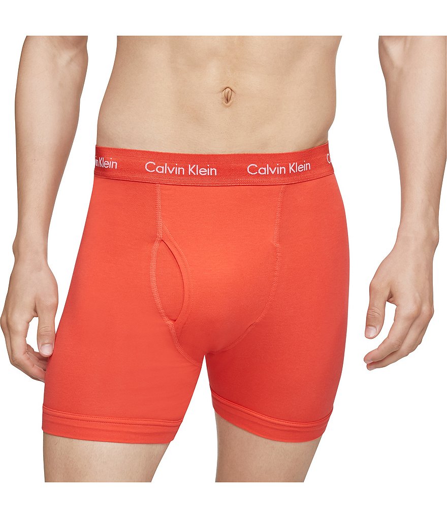 Calvin Klein Cotton Stretch Solid Boxer Briefs 3-Pack