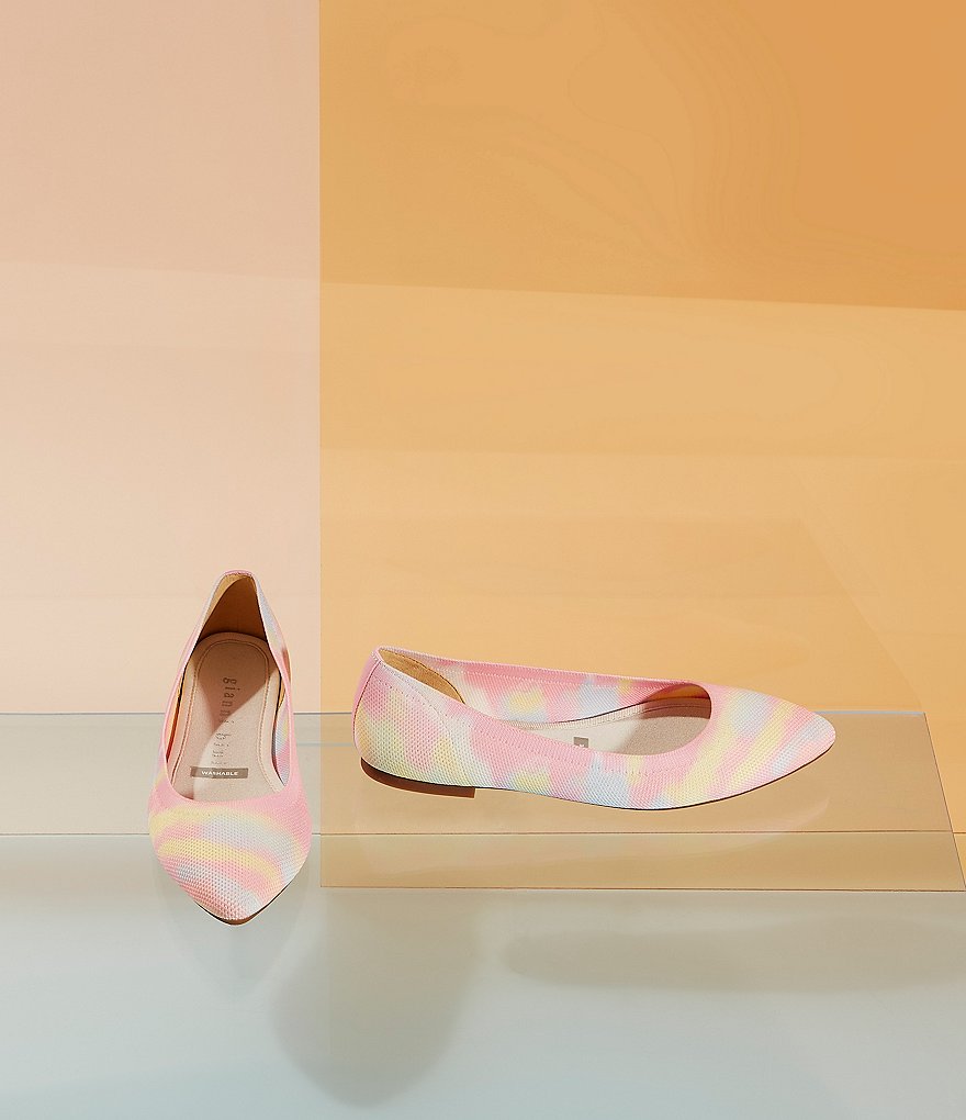 Jack Rogers Blair Pointed Toe Bow Leather Flats