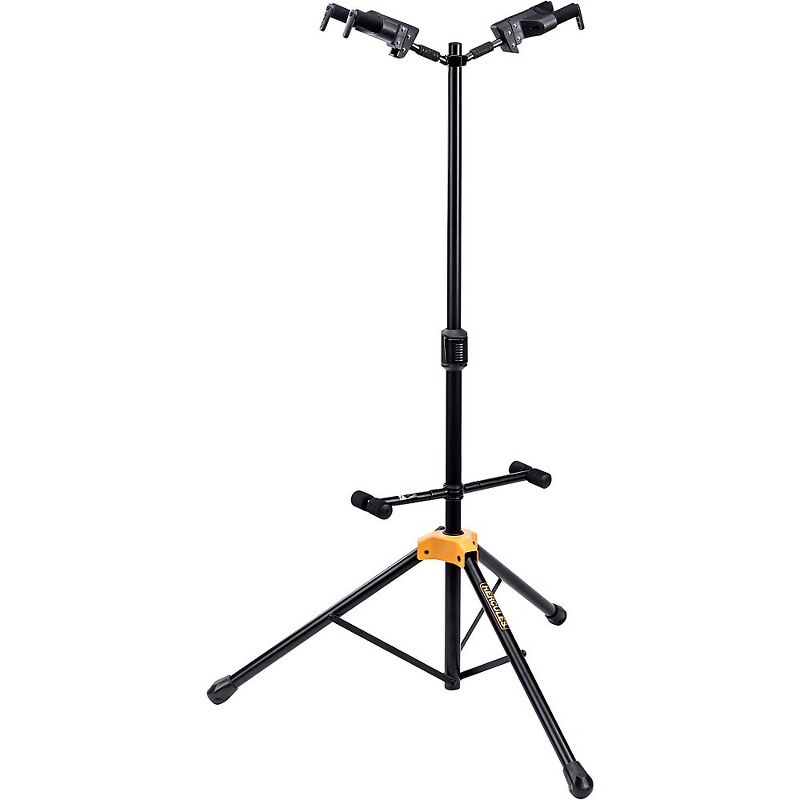 Hercules GS422BPLUS PLUS Series Universal Auto Grip Duo Guitar Stand With Foldable Backrest