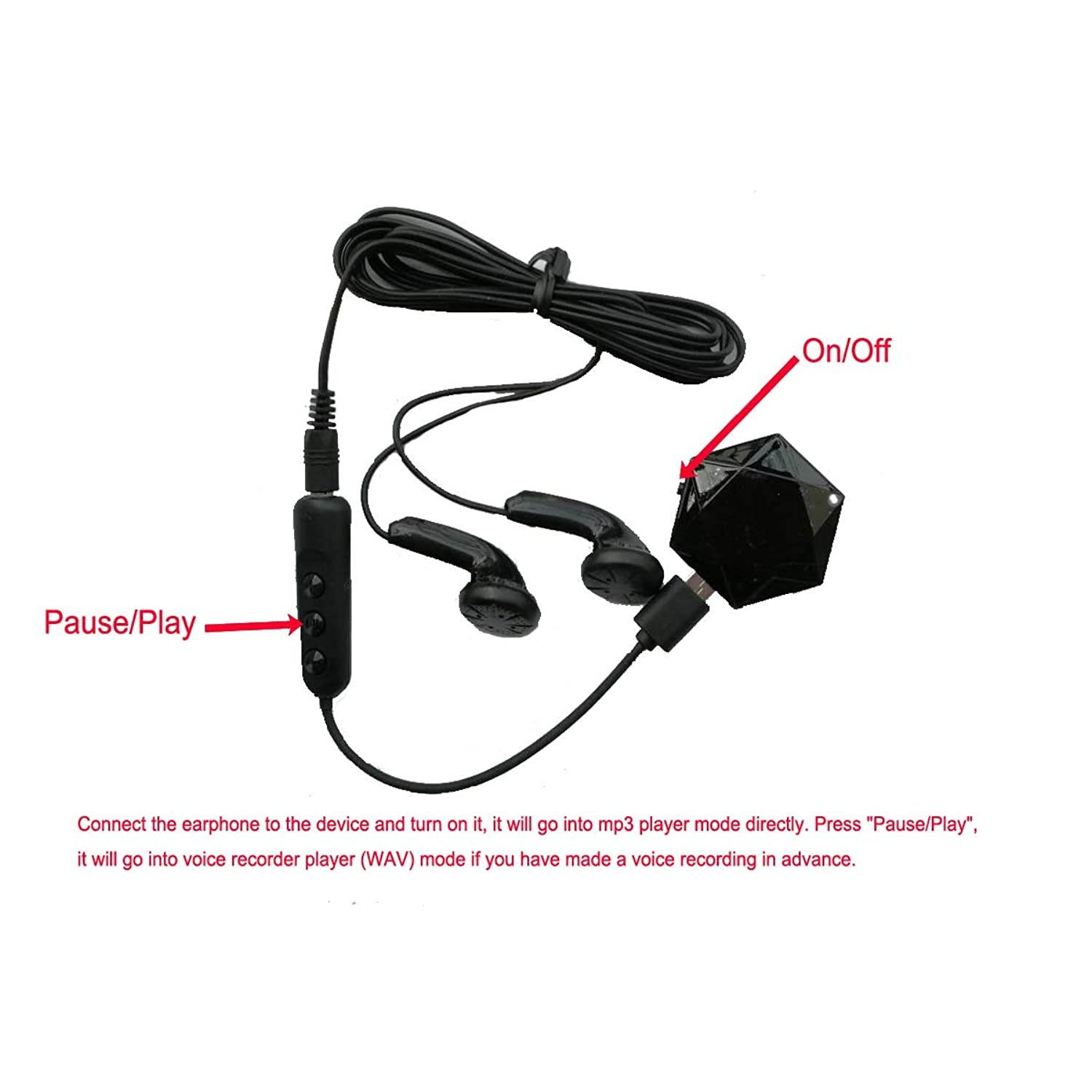 Digital Voice Activated Recorder with Playback - 8g up to 96 Hours Capacity - 28 Hours Battery Life After Full Charge-mp3 Player