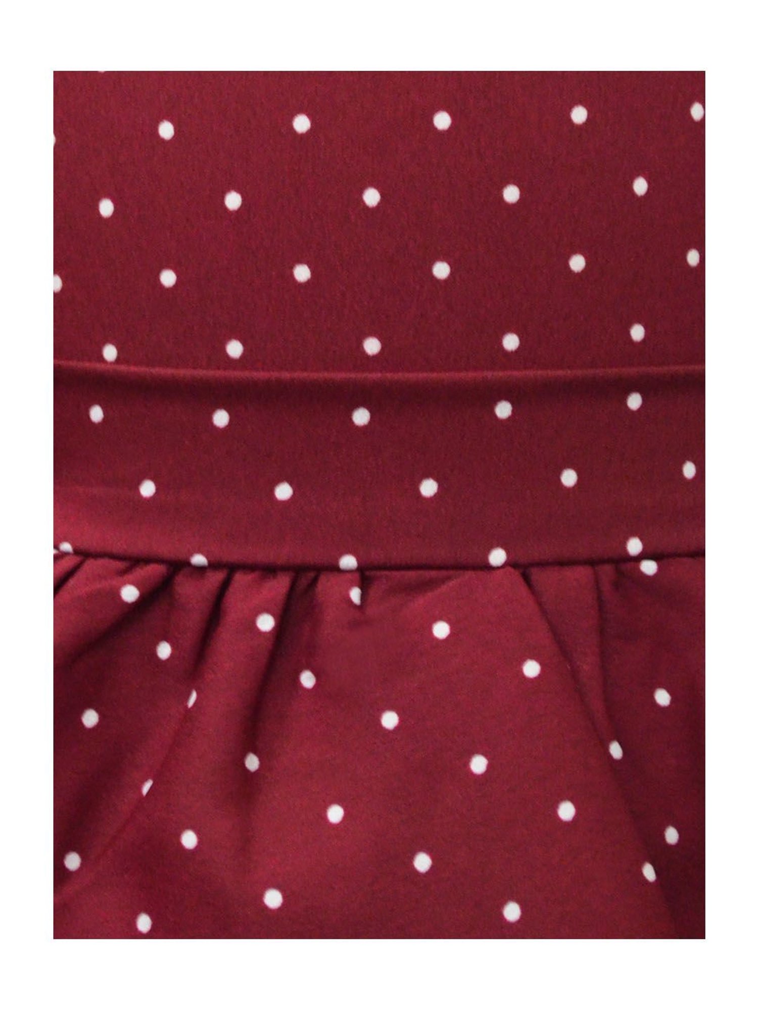 A.T.U.N. Girls Maroon & White Printed Dress