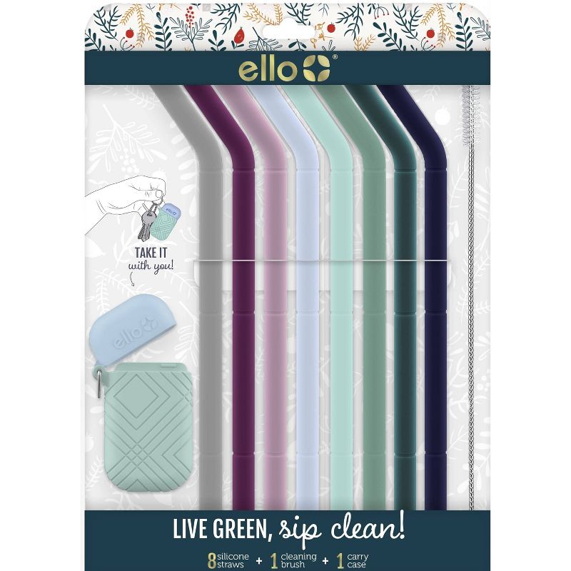 Ello 8pk Fold and Store Straw Set