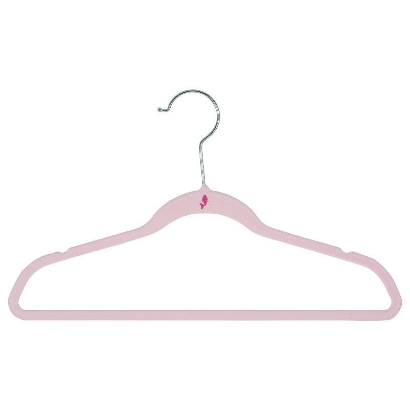 Simplify Kids' 25pk Velvet Hangers Blush
