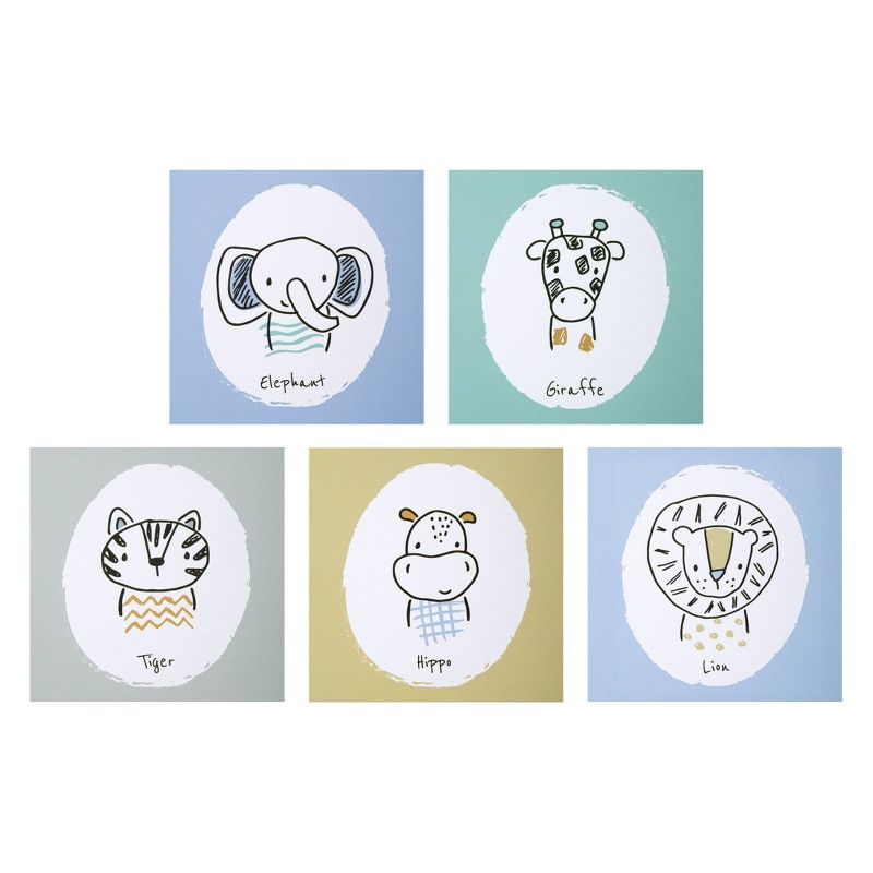 Trend Lab Unframed Wall Canvas Animals