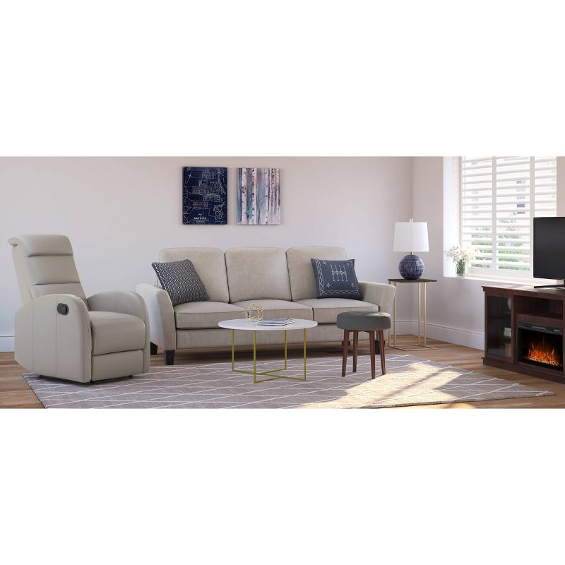 Stevenson Round Coffee Table, White - Adore Decor