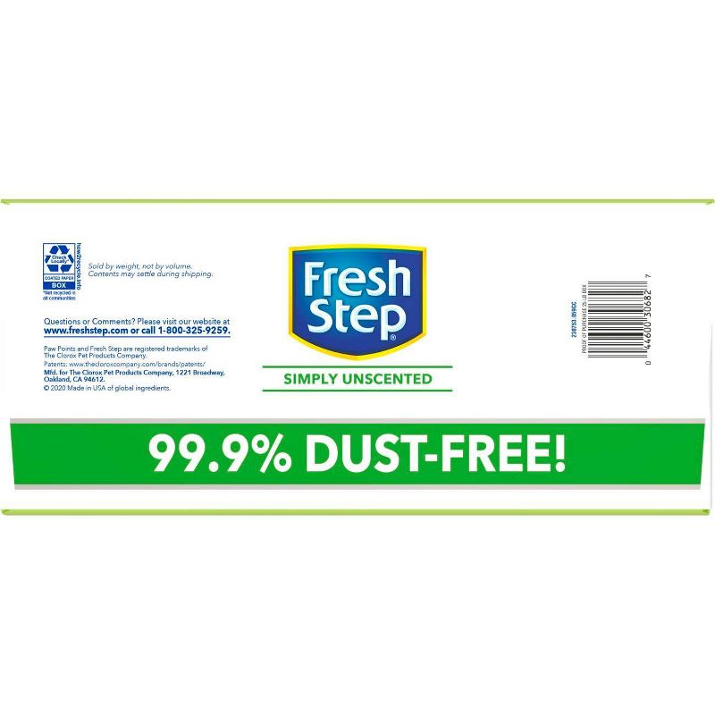 Fresh Step - Simply Unscented Litter - Clumping Cat Litter - 25lbs