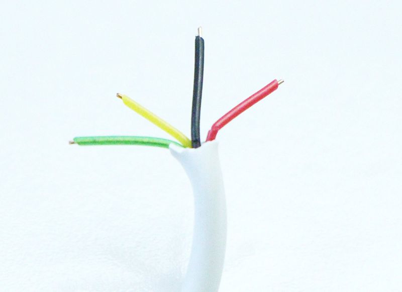 Round Phone Cable - Tupavco TP801 - 300ft White Roll (100 M - 328 ft) 4X1/0.4 Reel Telephone Cord