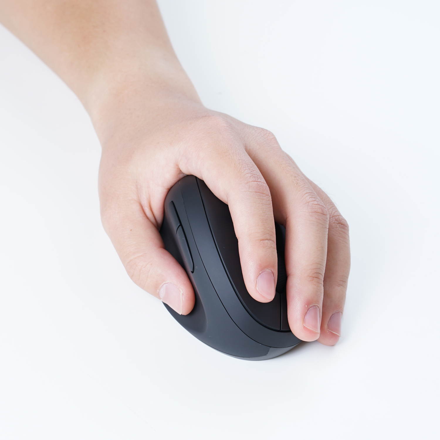 Perixx Perimice-719L Wireless 2.4 GHz Ergonomic Vertical Mouse - Portable Small Design - 105x67x58 mm - Left Handed - Optical Mouse 3 DPI 800/1200/1600