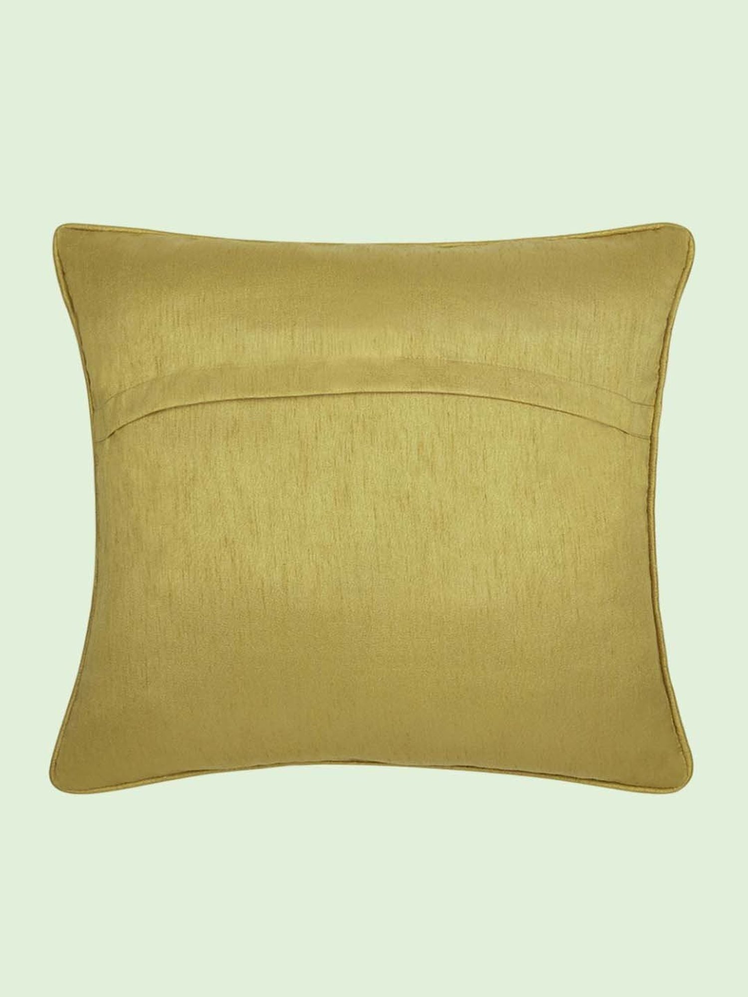 Living Scapes by Pantaloons Rust Cotton Cushion Cover