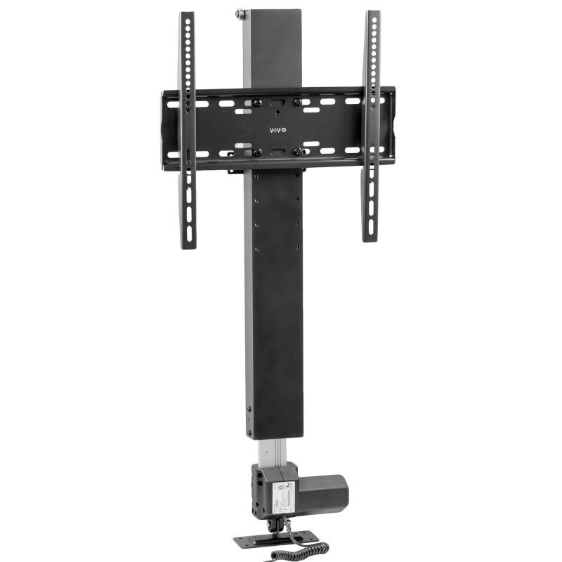 VIVO Black Compact Motorized Vertical TV Stand Lift for Screens 32" to 48"  | Television Mount Bracket (MOUNT-E-UP44)