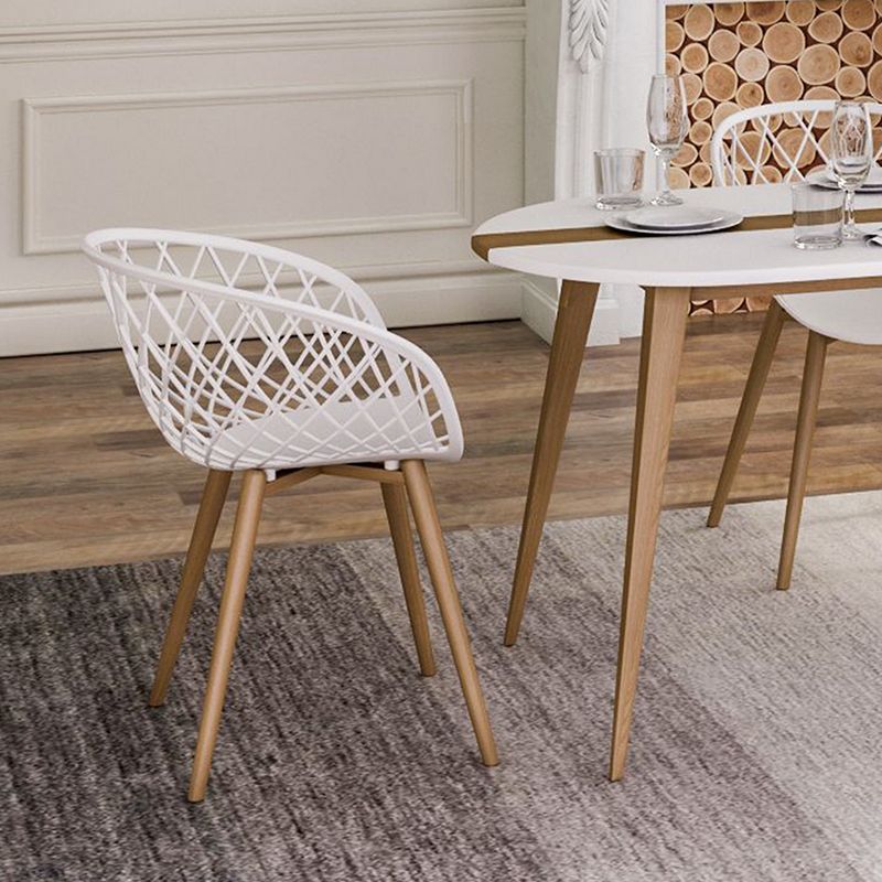 Set of 2 Kurv Chair White - Jamesdar