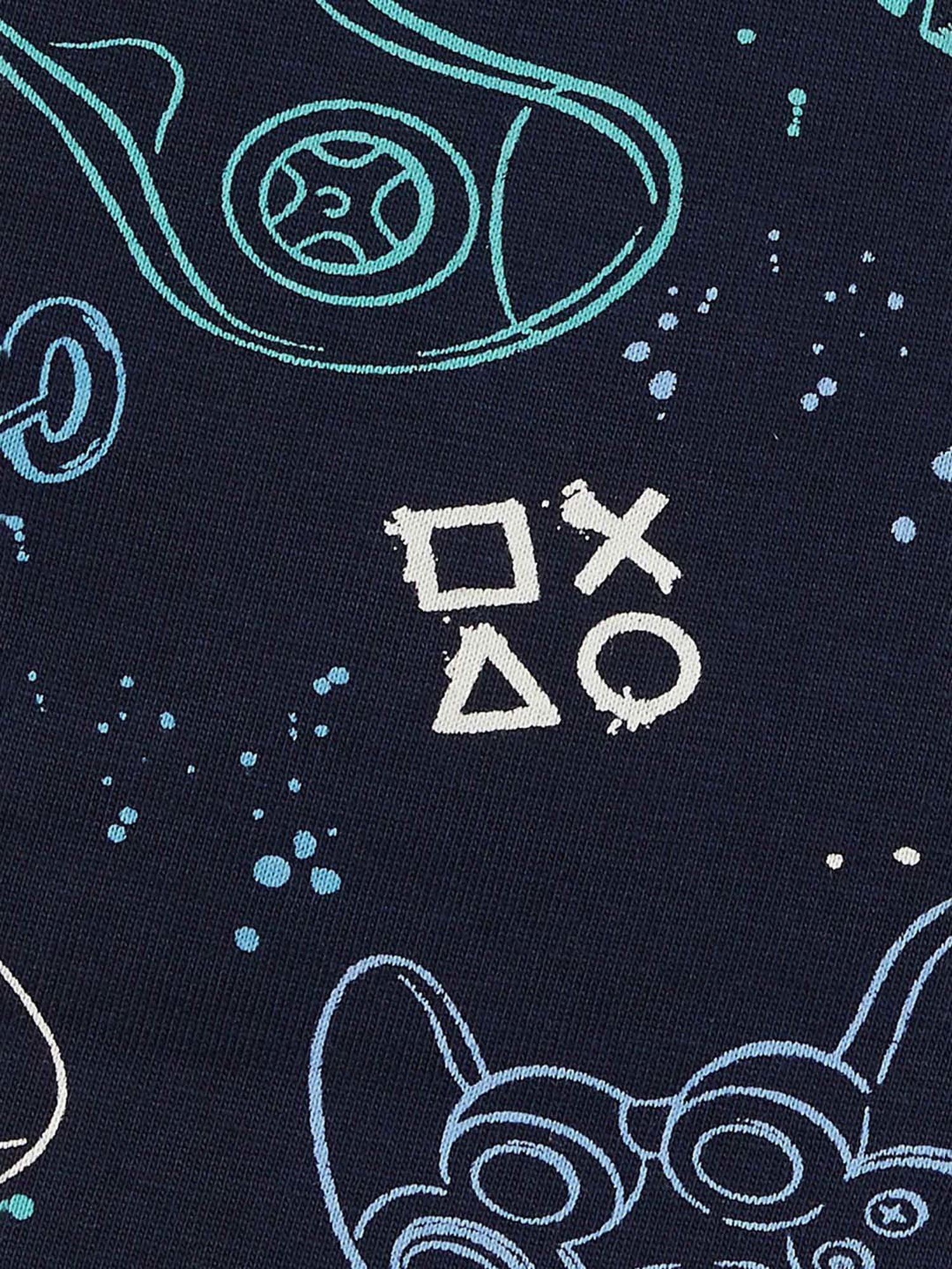 Fame Forever by Lifestyle Kids Navy Cotton Printed Shorts