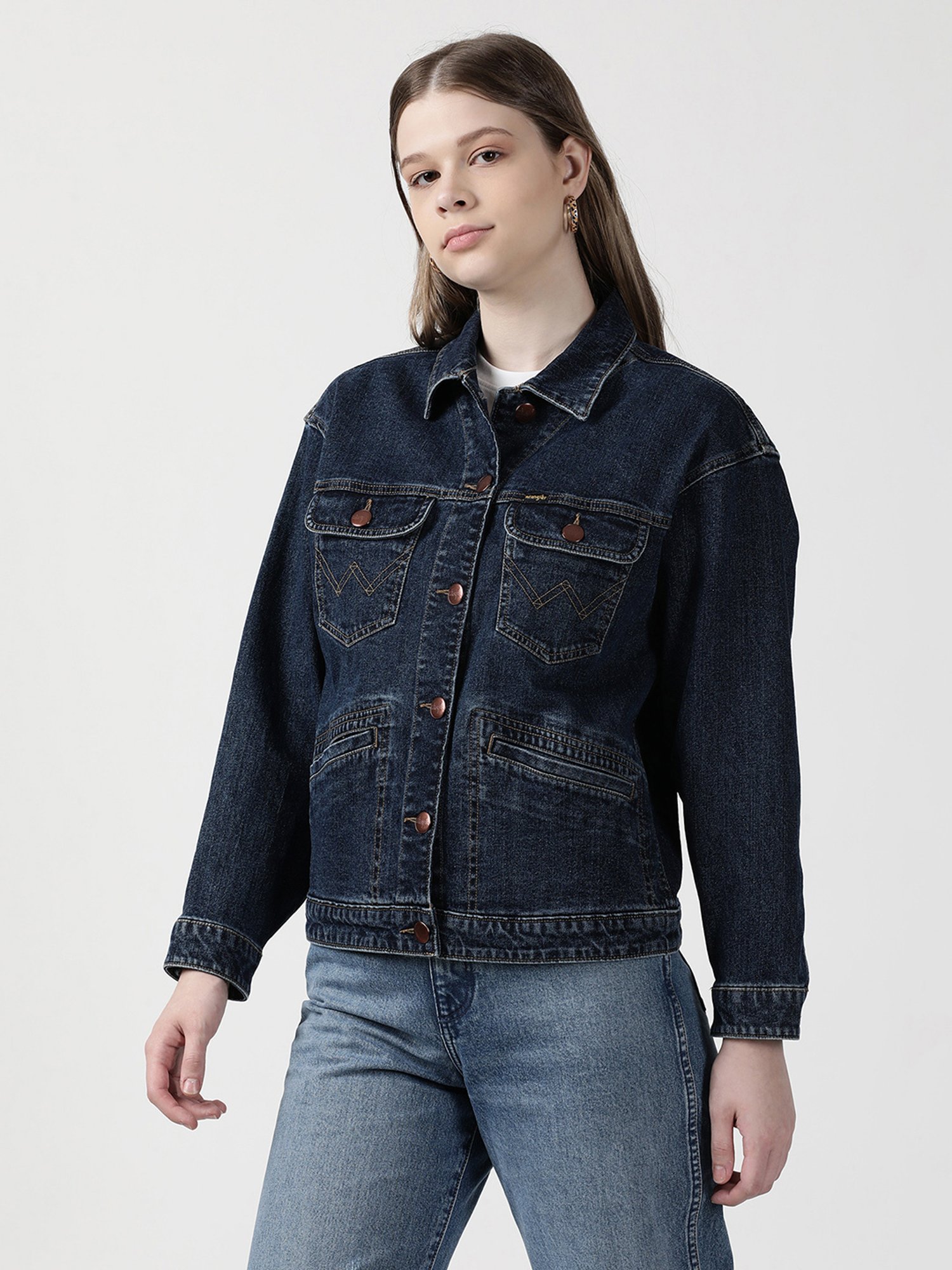 Wrangler Navy Denim Jacket