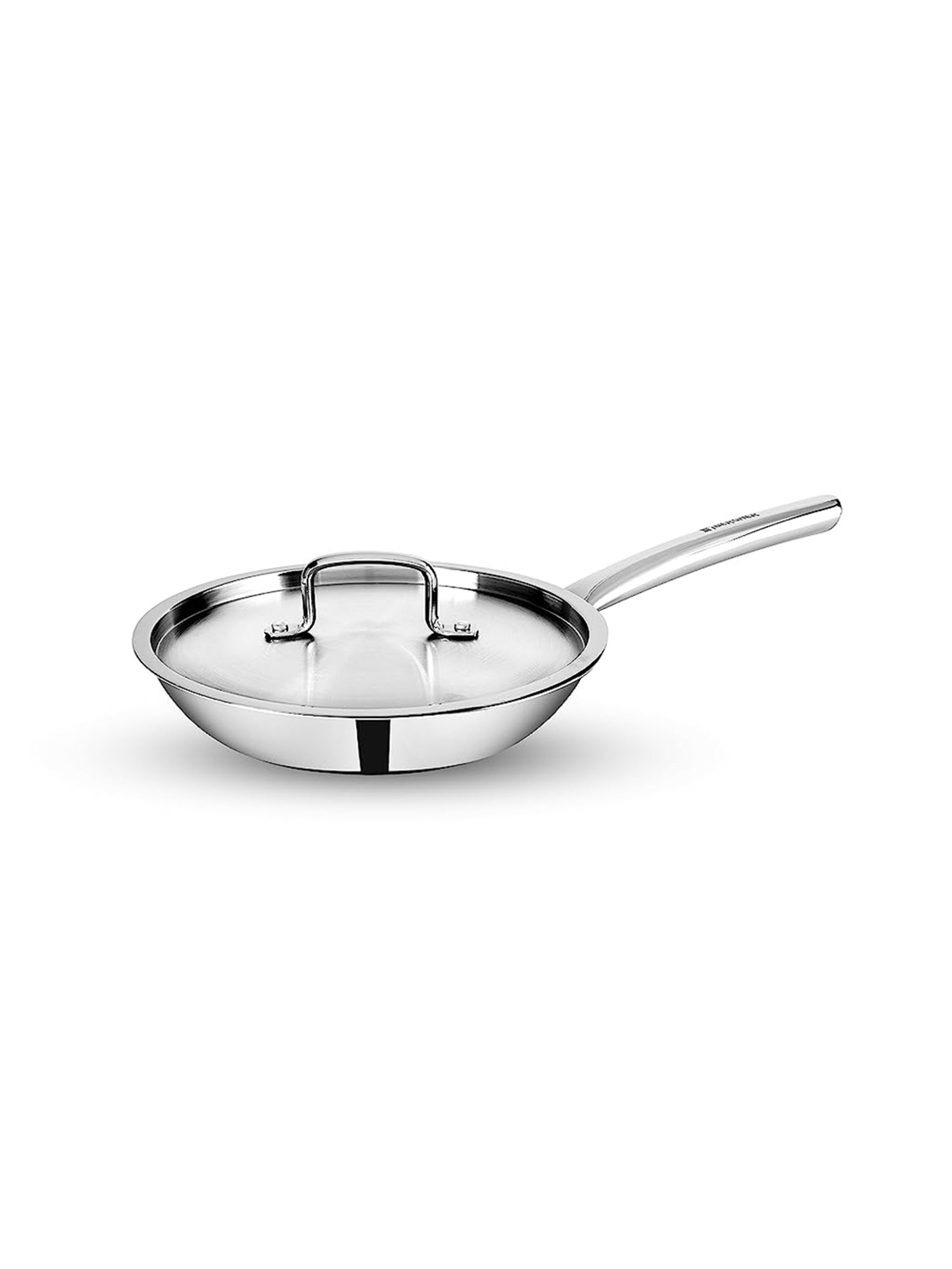 Bergner Tripro Silver Stainless Steel 26 cm Induction Friendly Triply Sautepan With Lid (2.6 L)