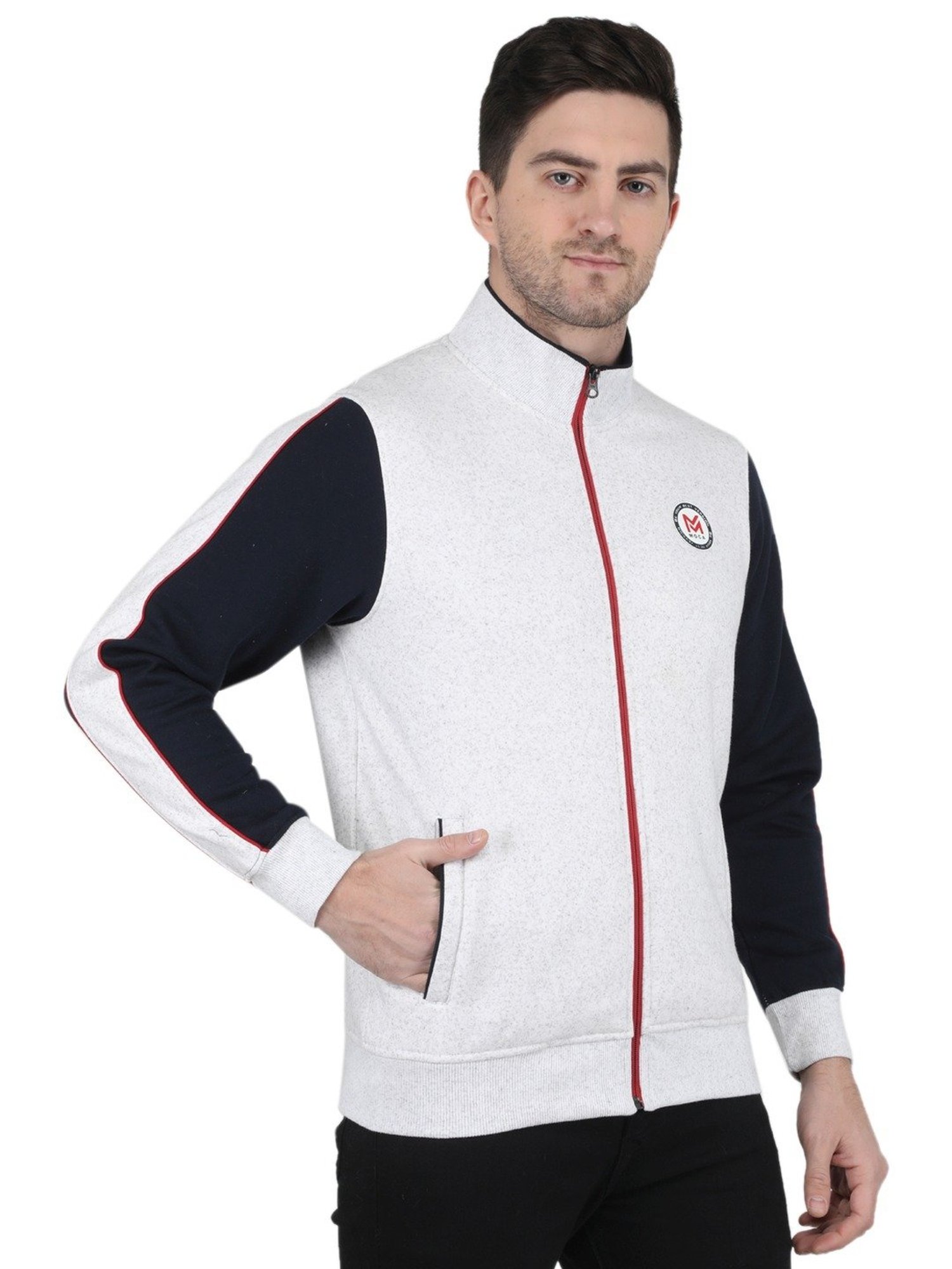 MOCA by Monte Carlo Ecru Regular Fit Printed Sweatshirt