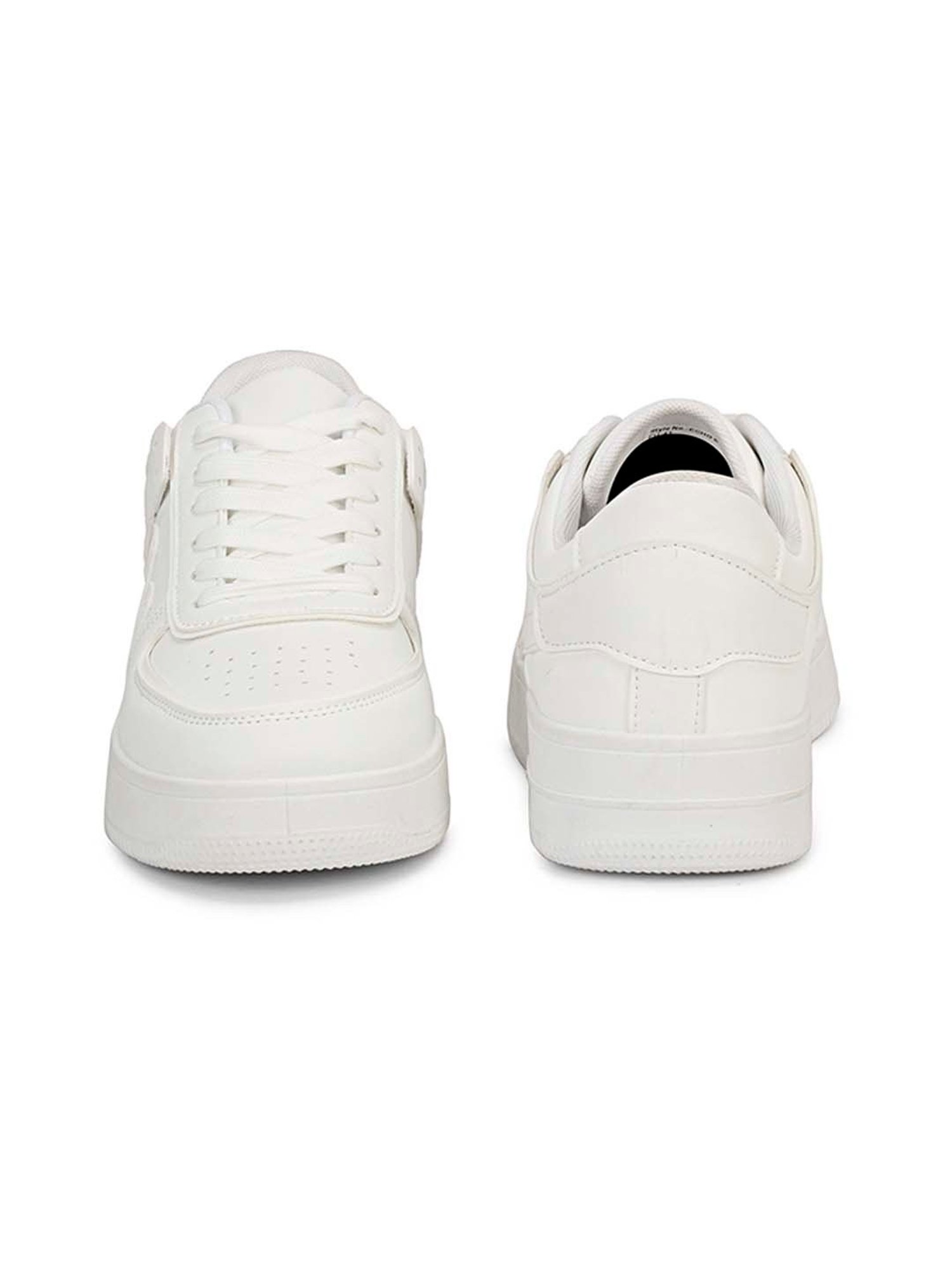 Mozafia Men's White Casual Sneakers
