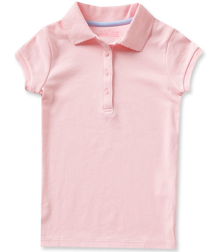 Nautica Big Girls 7-16 Short Sleeve Polo Shirt