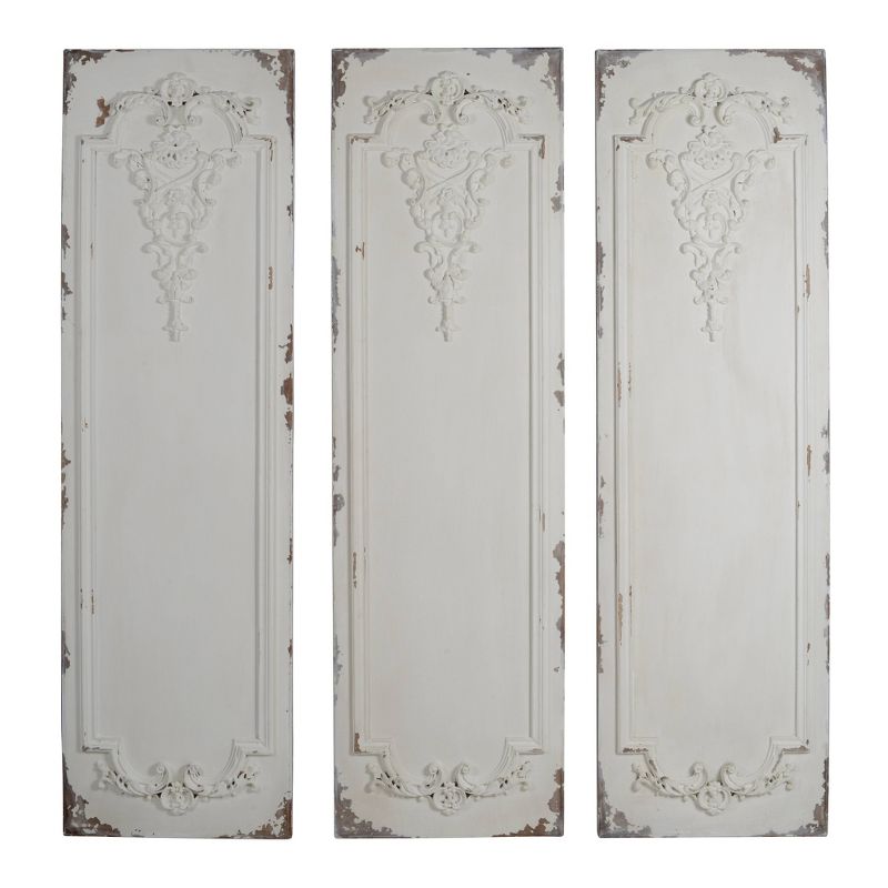 Set of 3 Alcott Wall Panels Antique White - A&B Home