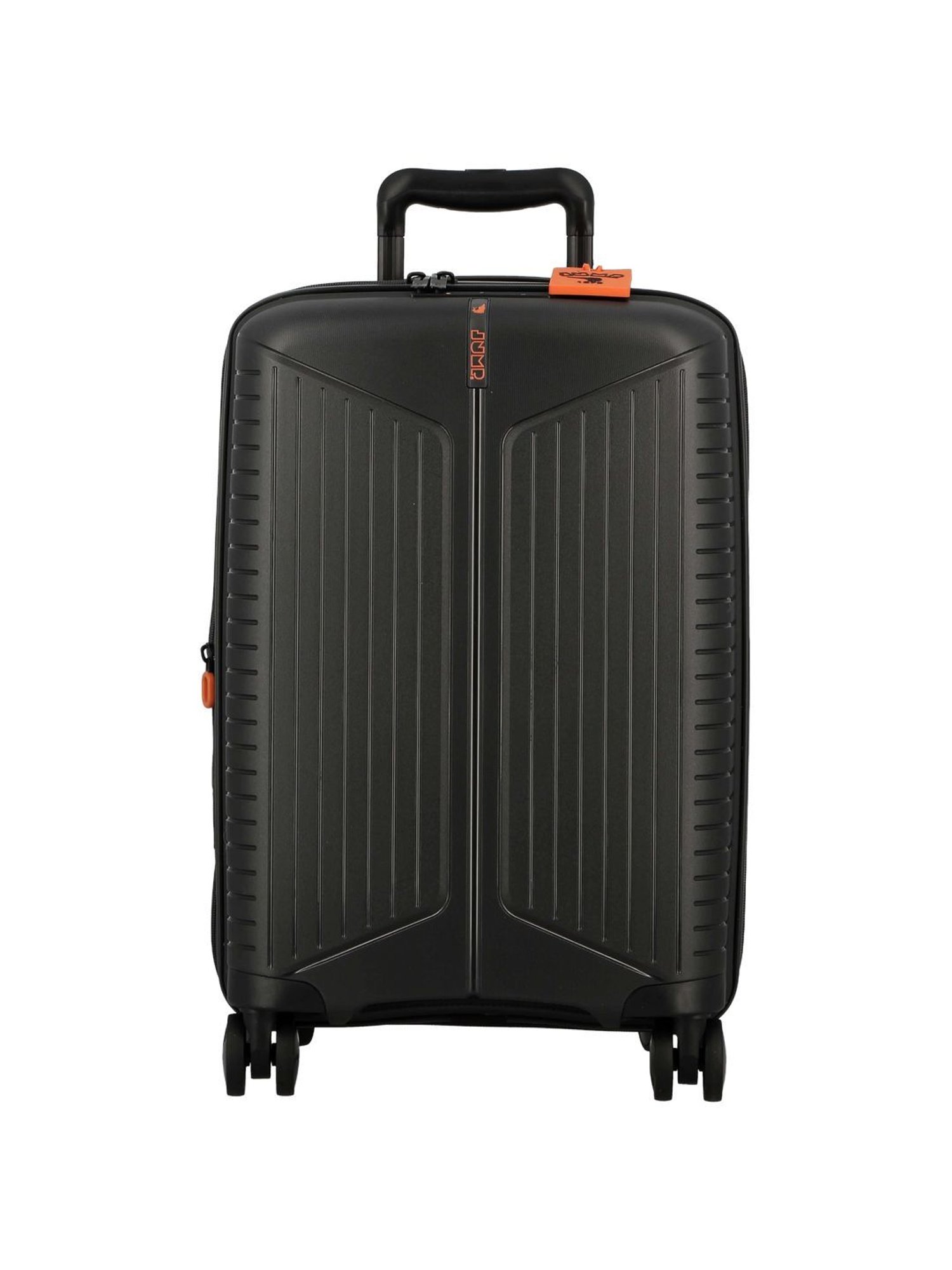 Jump Evae Black 8 Wheels Small Hard Cabin Trolley Bag