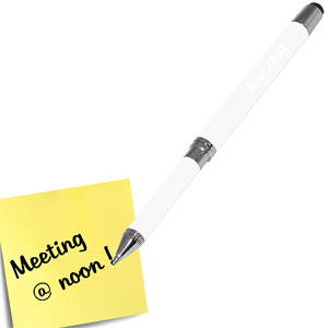 Amzer Petite Dual Styli Pen Touchscreen Stylus - White