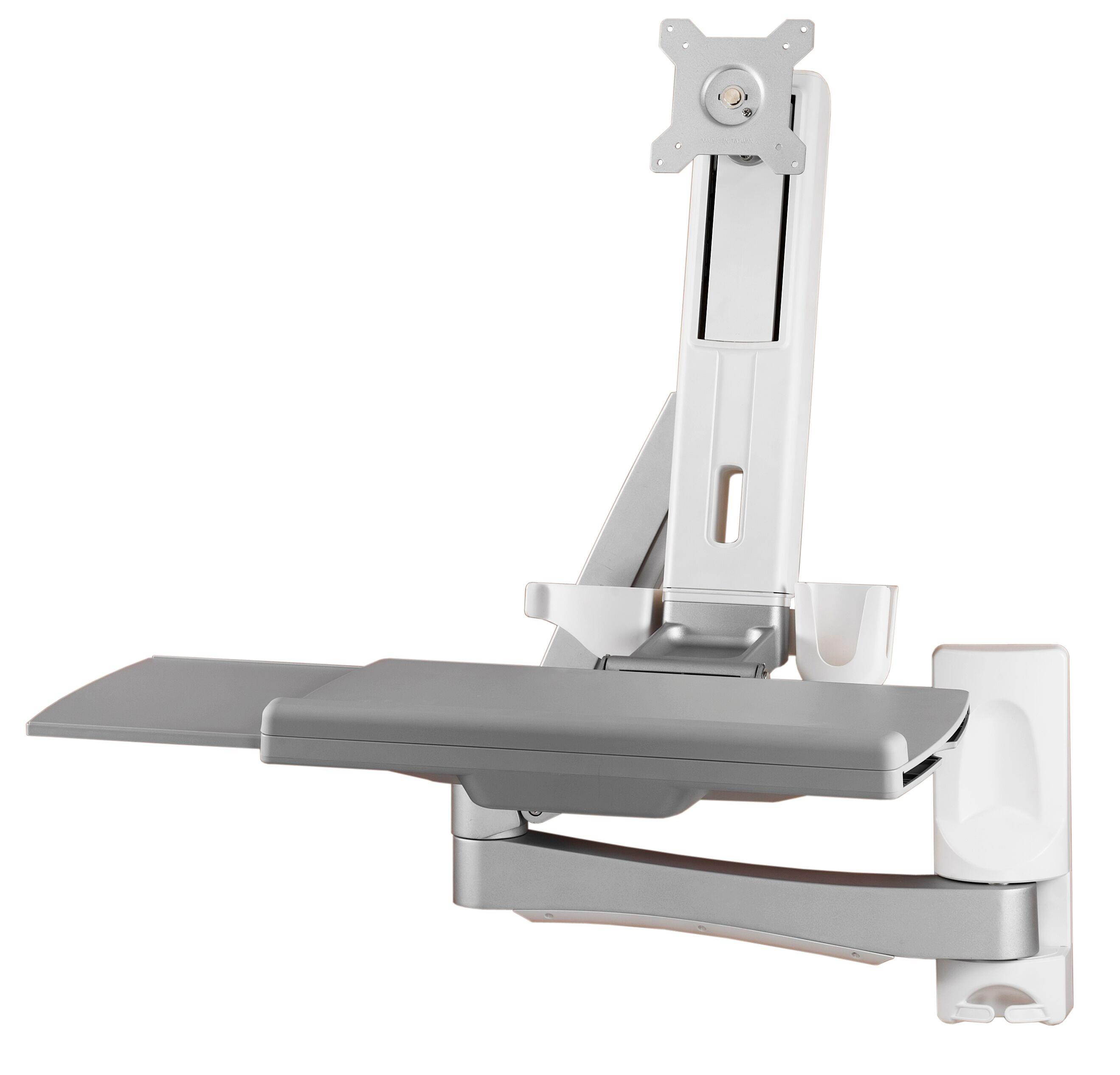 Atdec A-STSWW Sit-To-Stand Wall Mounted Workstation. Ergonomic Design With 3 Points Of Articul