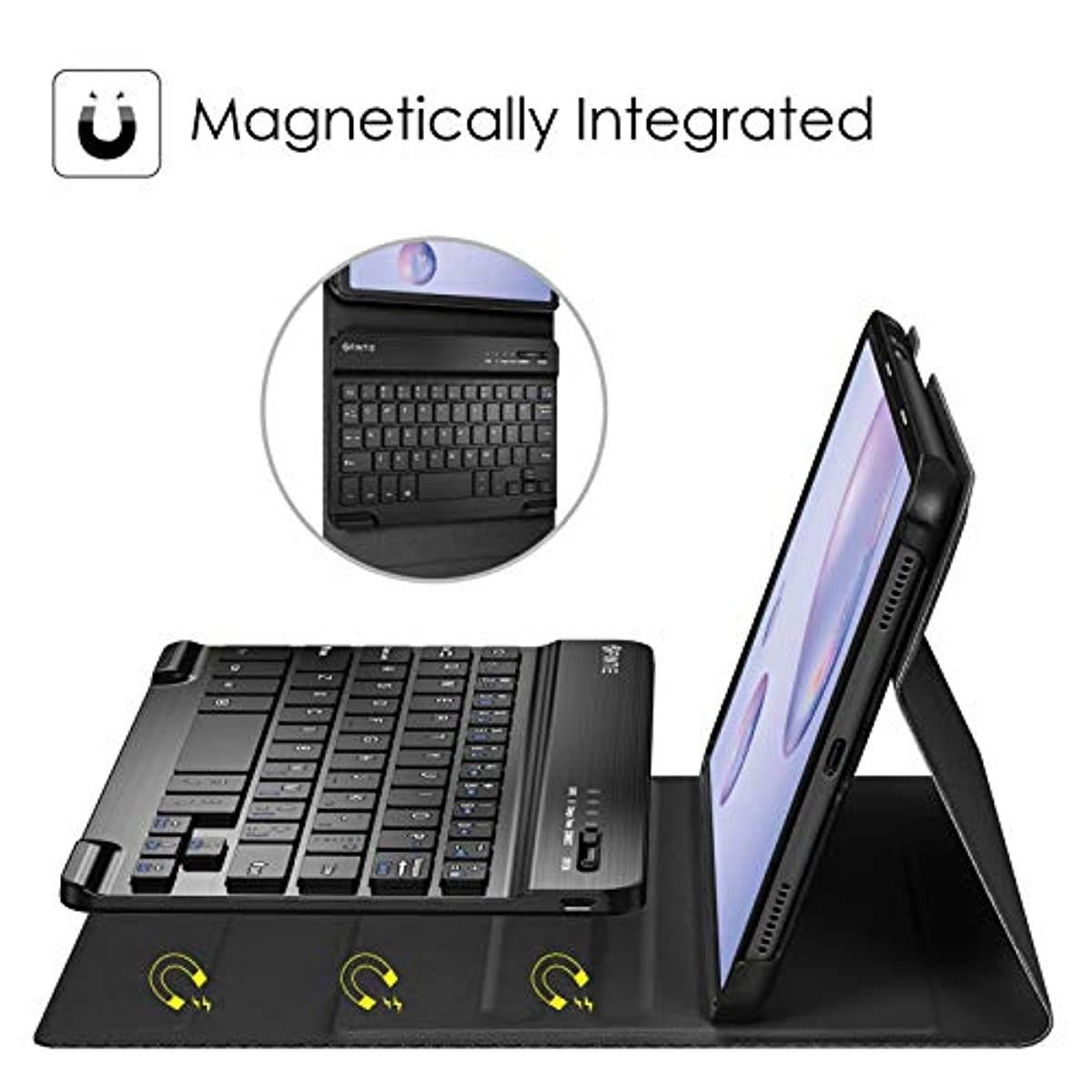 Fintie Keyboard Case for Samsung Galaxy Tab A 8.4 2020 Model SM-T307 (Verizon/T-Mobile/Sprint/AT&T), Slim Shell Lightweight Stand Cover with Detachable Wireless Bluetooth Keyboard, Black