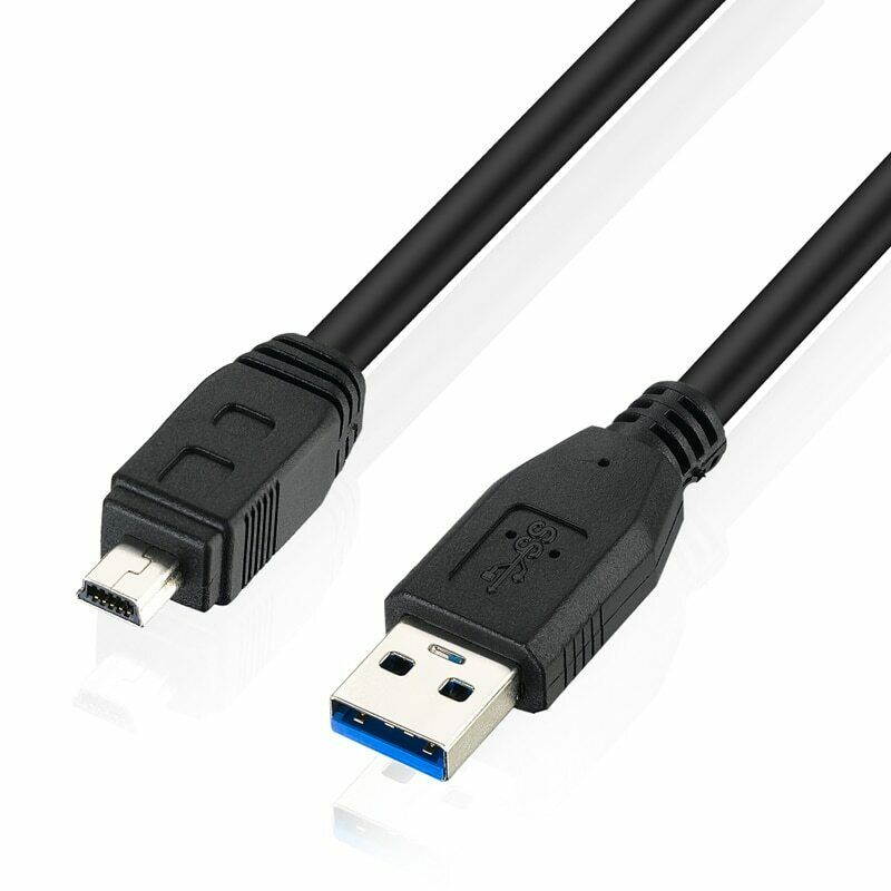 SuperSpeed USB 3.0 Cable - Type A Male to Mini B 10-Pin Male(Note:NOT Compatible with USB 2.0 Mini B 5-Pin Ports) (1M)