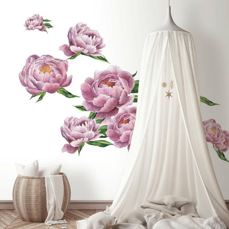 Large Peony Peel and Stick Giant Wall Decal - RoomMates