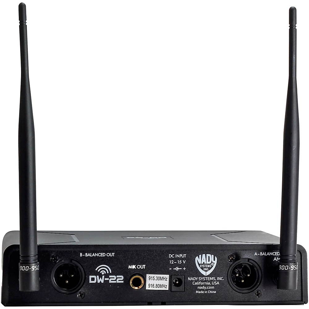 Nady U-2100 Dual GT 200-Channel UHF Wireless Instrument/Guitar System