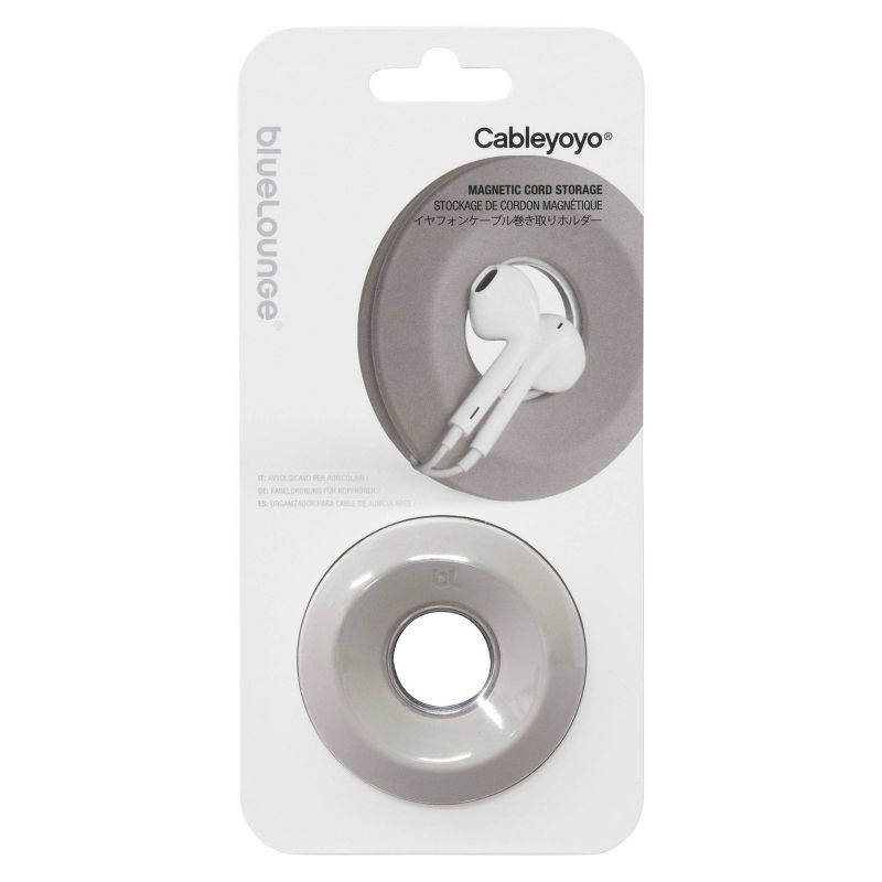 Cableyoyo Magnetic Cord Storage Light Gray - BlueLounge