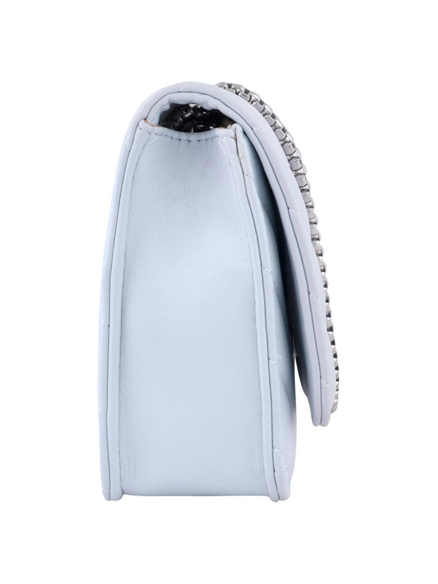 Lino Perros Blue Quilted Medium Shoulder Bag