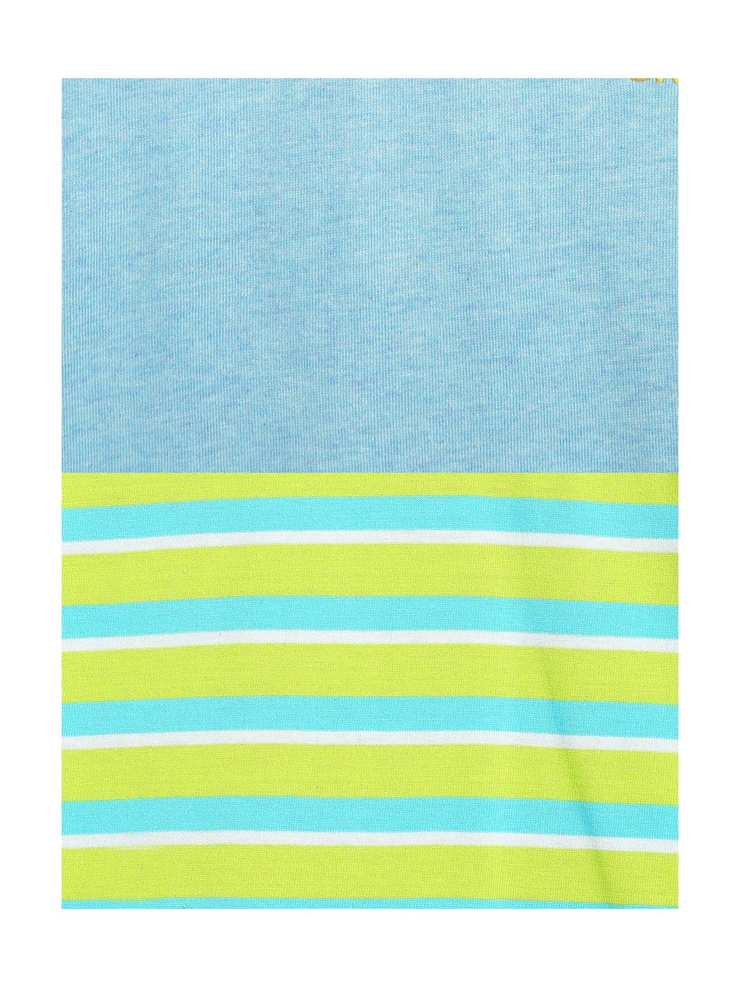 Campana Kids Turquoise & Green Striped T-Shirt (Pack Of 2)