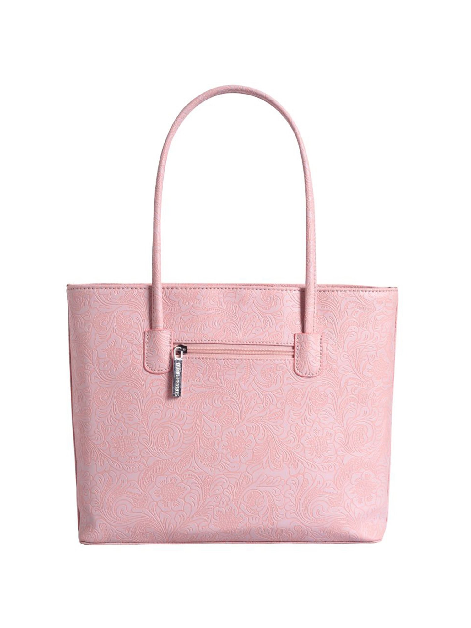 Lino Perros Pink Textured Medium Tote Handbag