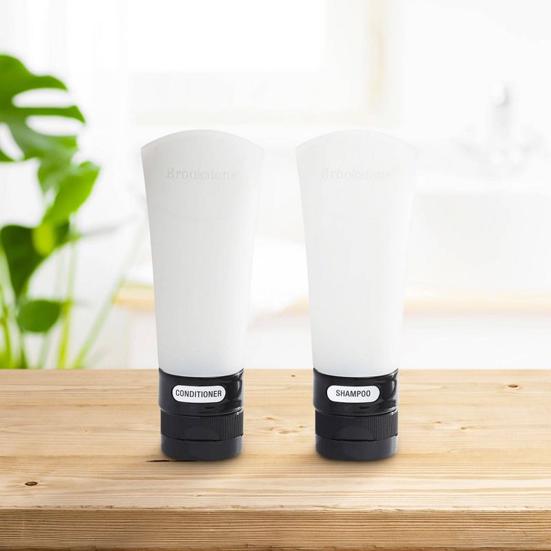 Brookstone Silicone 3oz Travel Tube Set - 2pk Frosty