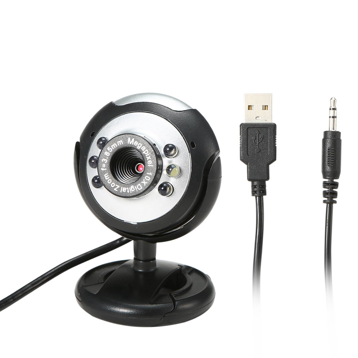 640P Webcam Live Streaming Webcam with Microphone 360 Degree Rotatable USB Web Camera for PC Laptop Desktop Webcam for Video Conference Meeting Gaming Desktop Office