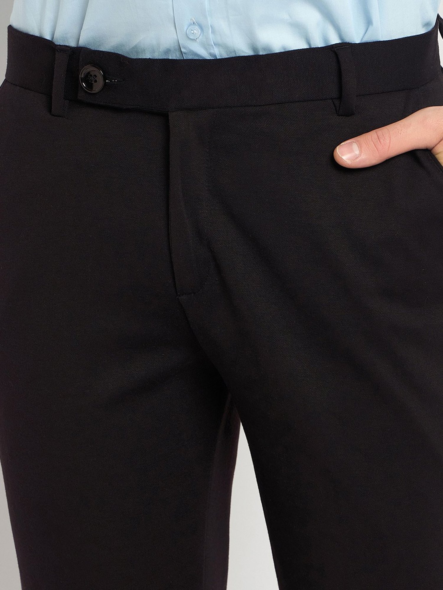 Club York Black Regular Fit Two Piece Suit